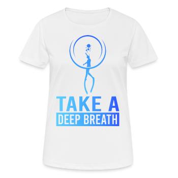 Plongée, Apnée Plongée, Apnée No Limit Apnée Apnée - T-shirt respirant Femme - blanc - Devant - AI Model Female 172 dark (172cm)