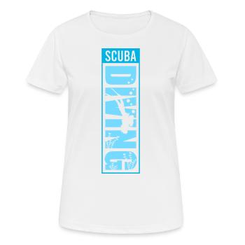 Plongée, Apnée Plongée, Apnée No Limit Apnée Apnée - T-shirt respirant Femme - blanc - Devant - AI Model Female 172 dark (172cm)