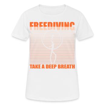 Plongée, Apnée Plongée, Apnée No Limit Apnée Apnée - T-shirt respirant Femme - blanc - Devant - AI Model Female 172 dark (172cm)