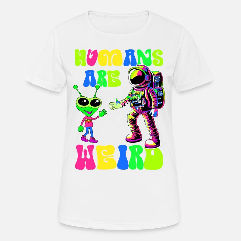 Alien, UFO, UAP, Space, Space Flying Object - Women's Breathable T-Shirt - white