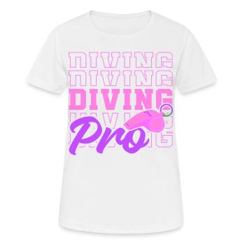 Soccer féminin, Football féminin, Football féminin - T-shirt respirant Femme - blanc - Devant - AI Model Female 172 dark (172cm)