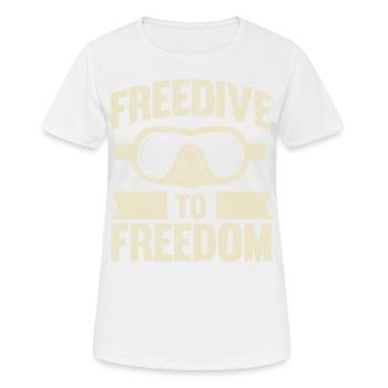 Plongée, Apnée Plongée, Apnée No Limit Apnée Apnée - T-shirt respirant Femme - blanc - Devant - AI Model Female 172 dark (172cm)