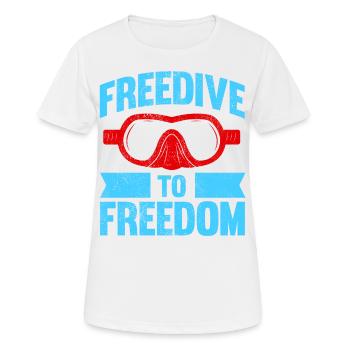Plongée, Apnée Plongée, Apnée No Limit Apnée Apnée - T-shirt respirant Femme - blanc - Devant - AI Model Female 172 dark (172cm)