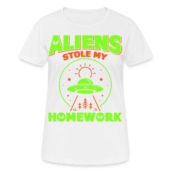 Back to School, Back to School, Alien, Student School - Women's Breathable T-Shirt - white - Front - AI Model Female 172 dark (172cm)