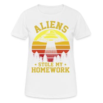Back to School, Back to School, Alien, Student School - Women's Breathable T-Shirt - white - Front - AI Model Female 172 dark (172cm)