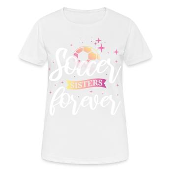 Soccer féminin, Football féminin, Football féminin - T-shirt respirant Femme - blanc - Devant - AI Model Female 172 dark (172cm)