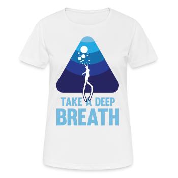 Plongée, Apnée Plongée, Apnée No Limit Apnée Apnée - T-shirt respirant Femme - blanc - Devant - AI Model Female 172 dark (172cm)