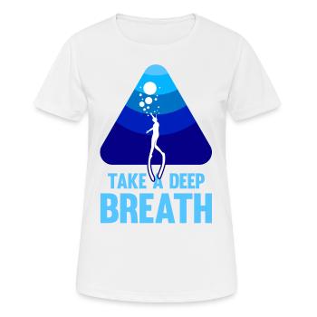 Plongée, Apnée Plongée, Apnée No Limit Apnée Apnée - T-shirt respirant Femme - blanc - Devant - AI Model Female 172 dark (172cm)