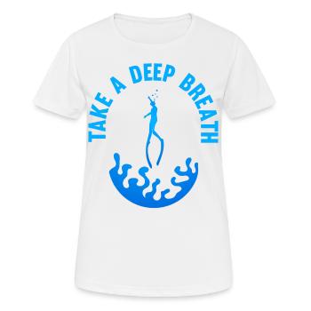 Plongée, Apnée Plongée, Apnée No Limit Apnée Apnée - T-shirt respirant Femme - blanc - Devant - AI Model Female 172 dark (172cm)