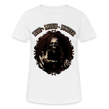 Live Love Luzifer Goth Festival Death Metal - Frauen T-Shirt atmungsaktiv - Weiß - Vorne - AI Model Female 172 dark (172cm)