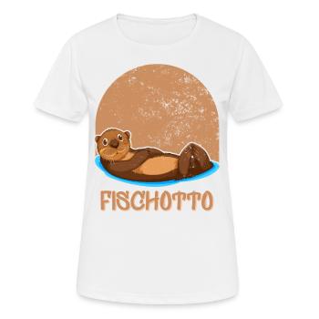 Otto Name, Fischotto Outfit zum Namenstag mit Name - Frauen T-Shirt atmungsaktiv - Weiß - Vorne - AI Model Female 172 dark (172cm)