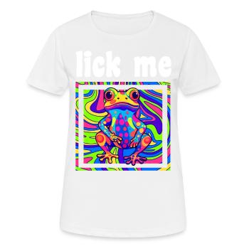 Psychedelic Acid Folk Trance Rock EDM Goa Rave - Frauen T-Shirt atmungsaktiv - Weiß - Vorne - AI Model Female 172 dark (172cm)