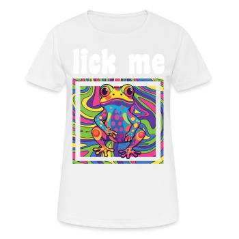Psychedelic Acid Folk Trance Rock EDM Goa Rave - Frauen T-Shirt atmungsaktiv - Weiß - Vorne - AI Model Female 172 dark (172cm)
