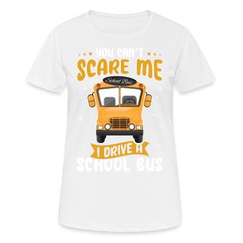 drôle de chauffeur de bus scolaire chauffeur de bus scolaire disant cadeau - T-shirt respirant Femme - blanc - Devant - AI Model Female 172 dark (172cm)