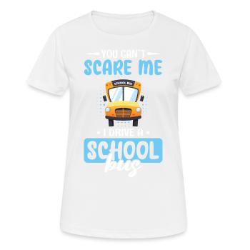 drôle de chauffeur de bus scolaire chauffeur de bus scolaire disant cadeau - T-shirt respirant Femme - blanc - Devant - AI Model Female 172 dark (172cm)