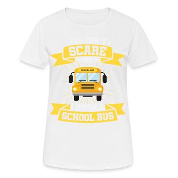 drôle de chauffeur de bus scolaire chauffeur de bus scolaire disant cadeau - T-shirt respirant Femme - blanc - Devant - AI Model Female 172 dark (172cm)