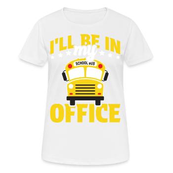 drôle de chauffeur de bus scolaire chauffeur de bus scolaire disant cadeau - T-shirt respirant Femme - blanc - Devant - AI Model Female 172 dark (172cm)