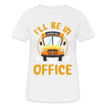 drôle de chauffeur de bus scolaire chauffeur de bus scolaire disant cadeau - T-shirt respirant Femme - blanc - Devant - AI Model Female 172 dark (172cm)