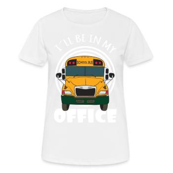 drôle de chauffeur de bus scolaire chauffeur de bus scolaire disant cadeau - T-shirt respirant Femme - blanc - Devant - AI Model Female 172 dark (172cm)