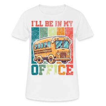 drôle de chauffeur de bus scolaire chauffeur de bus scolaire disant cadeau - T-shirt respirant Femme - blanc - Devant - AI Model Female 172 dark (172cm)