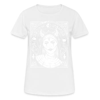 Die Dunkelheit umarmen: Emo, Got, Punk, Occult - Frauen T-Shirt atmungsaktiv - Weiß - Vorne - AI Model Female 172 dark (172cm)