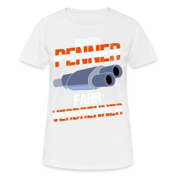 Combustion engine Don't be a bum, drive a combustion engine - Women's Breathable T-Shirt - white - Front - AI Model Female 172 dark (172cm)