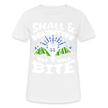 Chauve-souris Halloween Petite Sensible Mais Mordra - T-shirt respirant Femme - blanc - Devant - AI Model Female 172 dark (172cm)