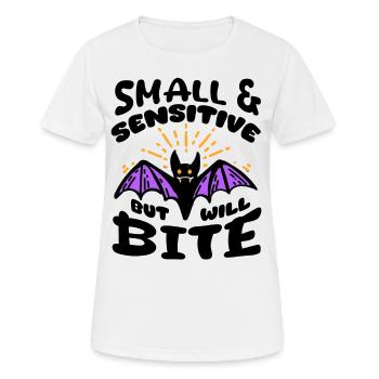 Chauve-souris Halloween Petite Sensible Mais Mordra - T-shirt respirant Femme - blanc - Devant - AI Model Female 172 dark (172cm)