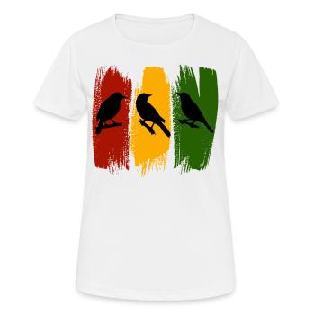 Rastafari Music Vibes Only Rasta Jamaica Reggae - Women's Breathable T-Shirt - white - Front - AI Model Female 172 dark (172cm)