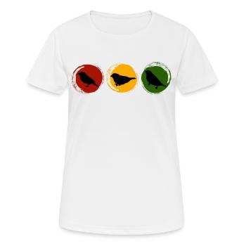 Rastafari Music Vibes Only Rasta Jamaica Reggae - Women's Breathable T-Shirt - white - Front - AI Model Female 172 dark (172cm)