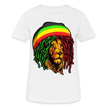 Rastafari Music Vibes Only Rasta Jamaica Reggae - Women's Breathable T-Shirt - white - Front - AI Model Female 172 dark (172cm)
