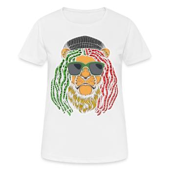 Rastafari Music Vibes Only Rasta Jamaica Reggae - Women's Breathable T-Shirt - white - Front - AI Model Female 172 dark (172cm)