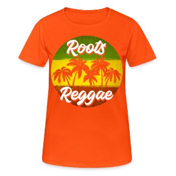 Rastafari Music Vibes Only Rasta Jamaica Reggae - Women's Breathable T-Shirt - neon orange - Front - AI Model Female 172 dark (172cm)