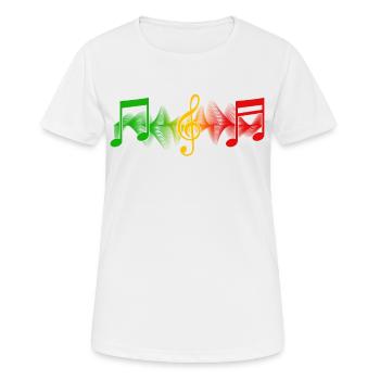 Rastafari Music Vibes Only Rasta Jamaica Reggae - Women's Breathable T-Shirt - white - Front - AI Model Female 172 dark (172cm)