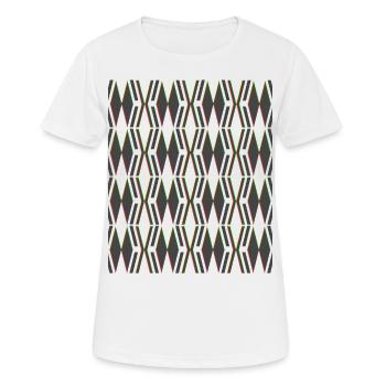 Criss Kreuz Design - Frauen T-Shirt atmungsaktiv - Weiß - Vorne - AI Model Female 172 dark (172cm)