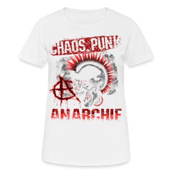 Punk Rock Pogo Anarchy Punks Punk Rocker Punk - Women's Breathable T-Shirt - white - Front - AI Model Female 172 dark (172cm)