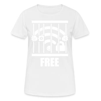 IT Geek, PC Accessories Storage Devices Evolution - Women's Breathable T-Shirt - white - Front - AI Model Female 172 dark (172cm)