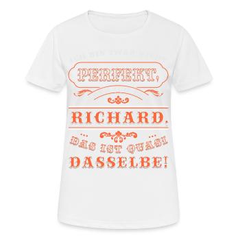 Drôle de RICHARD pour la Journée du Nom avec Nom Nom - T-shirt respirant Femme - blanc - Devant - AI Model Female 172 dark (172cm)