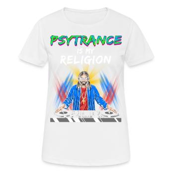 Techno House Party EDM Festival Goa Rave Psytrance - Frauen T-Shirt atmungsaktiv - Weiß - Vorne - AI Model Female 172 dark (172cm)