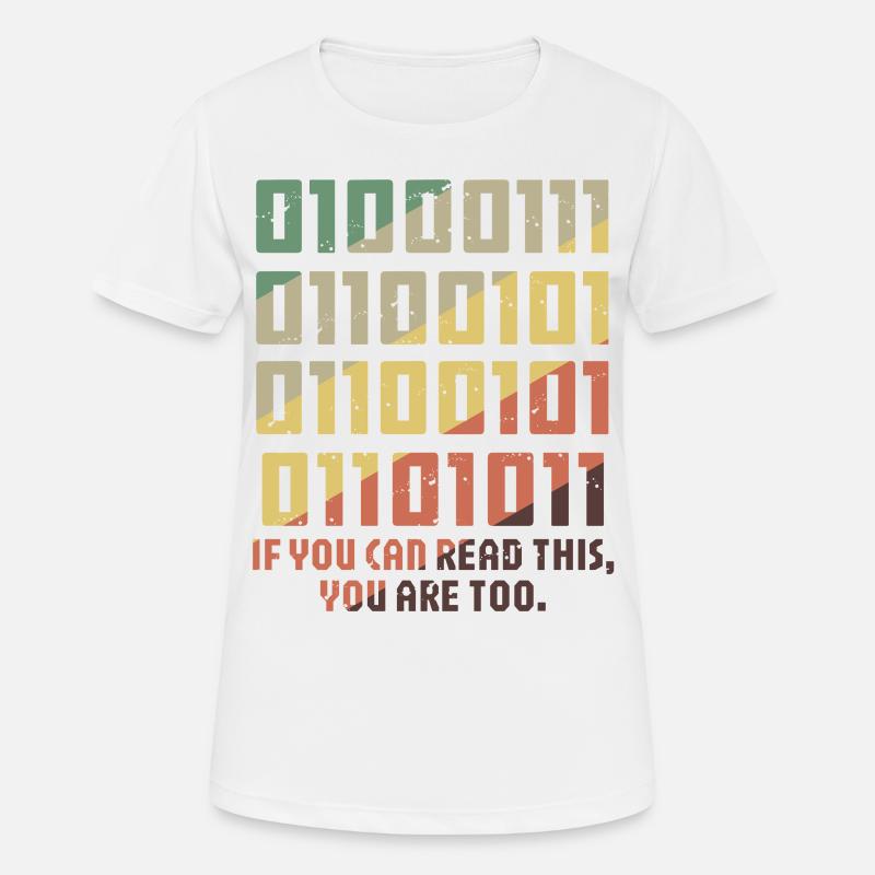 IT Nørd, PC Tilbehør Lagerenheder Evolution - Dame T-shirt svedtransporterende - hvid