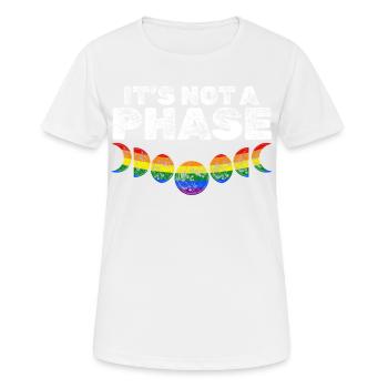 Contre le racisme ! Pour la politique, les droits de l’homme, l’amour - T-shirt respirant Femme - blanc - Devant - AI Model Female 172 dark (172cm)