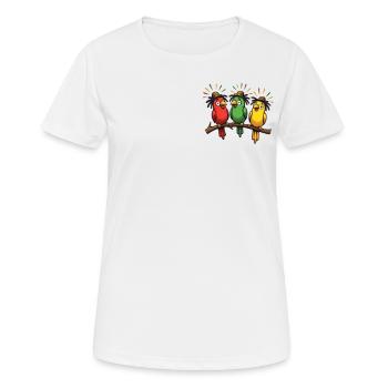 Rastafari Music Vibes Only Rasta Jamaica Reggae - Women's Breathable T-Shirt - white - Front - AI Model Female 172 dark (172cm)