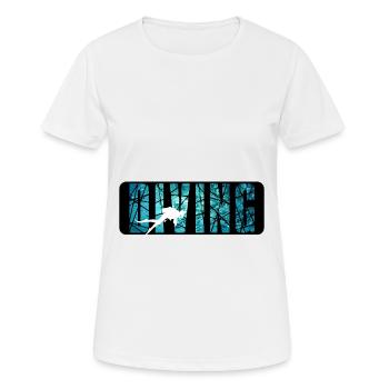 Plongée sous marine plongée sous marine - T-shirt respirant Femme - blanc - Devant - AI Model Female 172 dark (172cm)