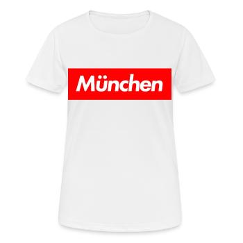 Munich - T-shirt respirant Femme - blanc - Devant - AI Model Female 172 dark (172cm)