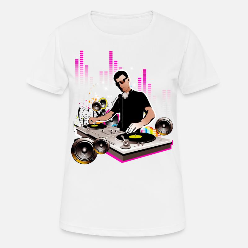 Dj - Women's Breathable T-Shirt - white