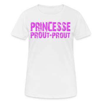 PRINCESS - Women's Breathable T-Shirt - white - Front - AI Model Female 172 dark (172cm)