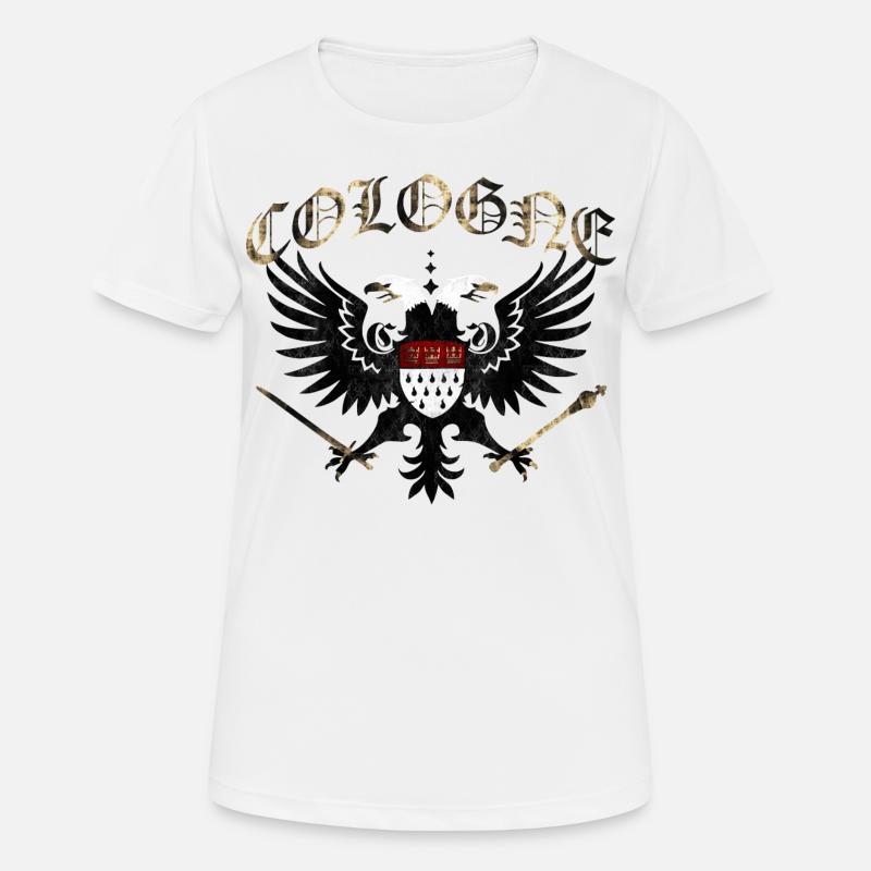 Cologne Dubbelkopp - Women's Breathable T-Shirt - white