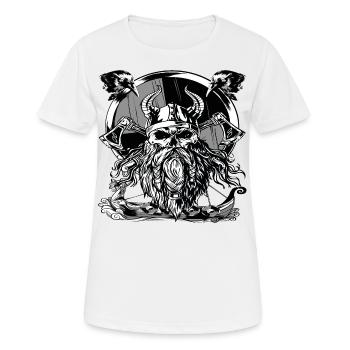 Odin Father of the Gods - Viking Gift - Women's Breathable T-Shirt - white - Front - AI Model Female 172 dark (172cm)