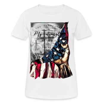Dicton vrai cool pour les employés de l’Église - T-shirt respirant Femme - blanc - Devant - AI Model Female 172 dark (172cm)