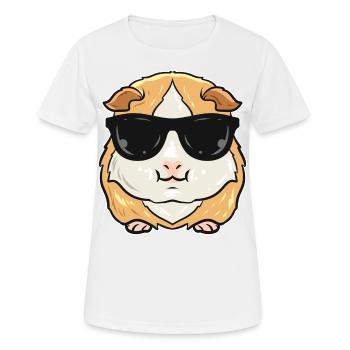 Meerschweinchen - Frauen T-Shirt atmungsaktiv - Weiß - Vorne - AI Model Female 172 dark (172cm)